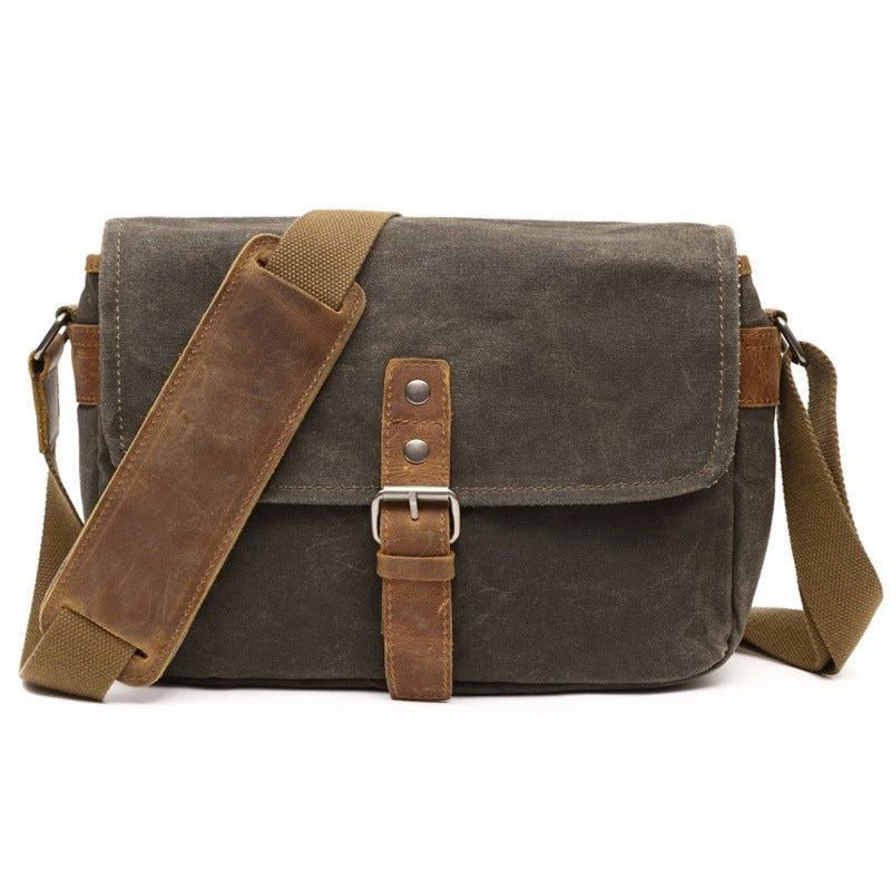 Vokset Lerret Kamera Messenger Bag Herre Dame