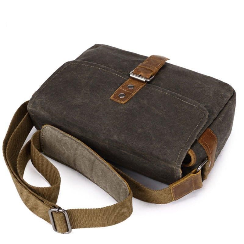 Vokset Lerret Kamera Messenger Bag Herre Dame