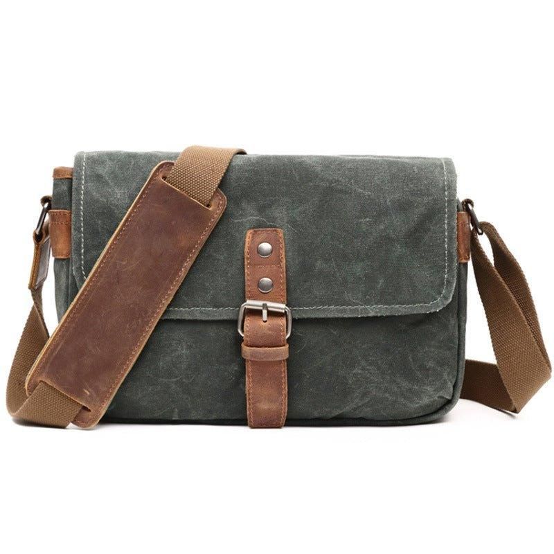 Vokset Lerret Kamera Messenger Bag Herre Dame