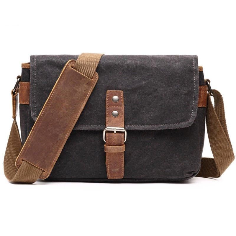 Vokset Lerret Kamera Messenger Bag Herre Dame