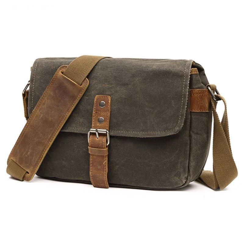 Vokset Lerret Kamera Messenger Bag Herre Dame