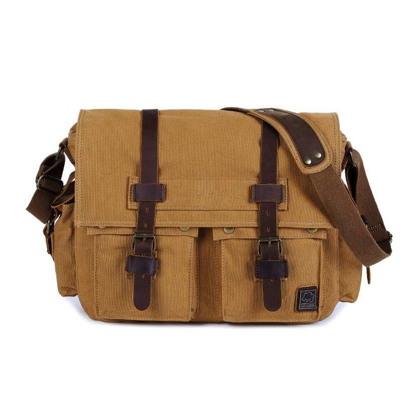 Vokset Lerret Messenger Bag Laptop Herre