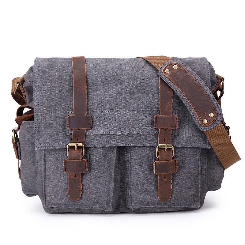 Vokset Lerret Messenger Bag Laptop Herre