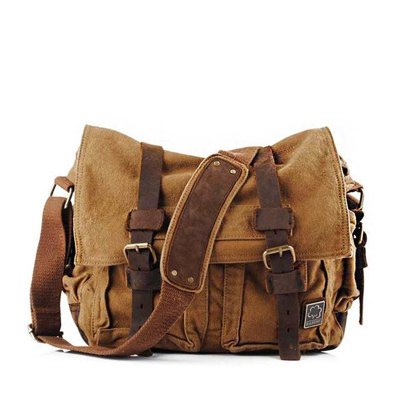 Vokset Lerret Messenger Bag Laptop Herre