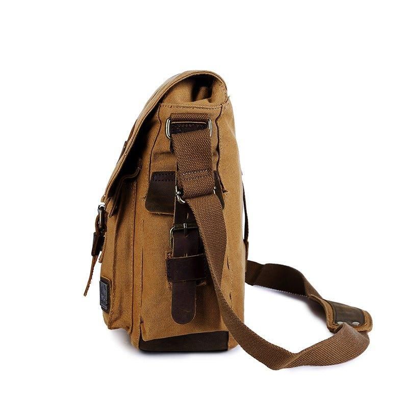 Vokset Lerret Messenger Bag Laptop Herre