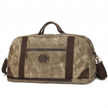 Vokset Lerret Weekender Duffle Bag Ryggsekk