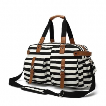 Weekend Bag Canvas Travel Tote For Kvinner