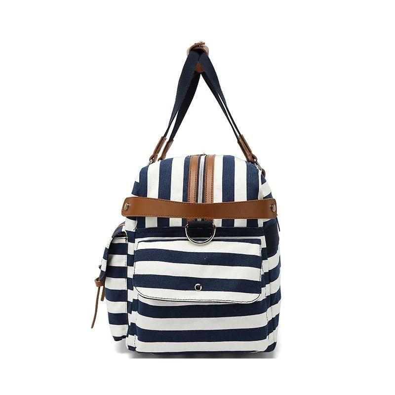 Weekend Bag Canvas Travel Tote For Kvinner